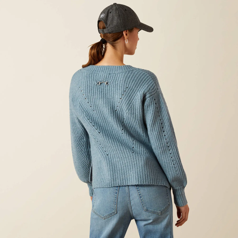 Ariat Women's Blaydon Sweater in Spring Lake Heather-1
