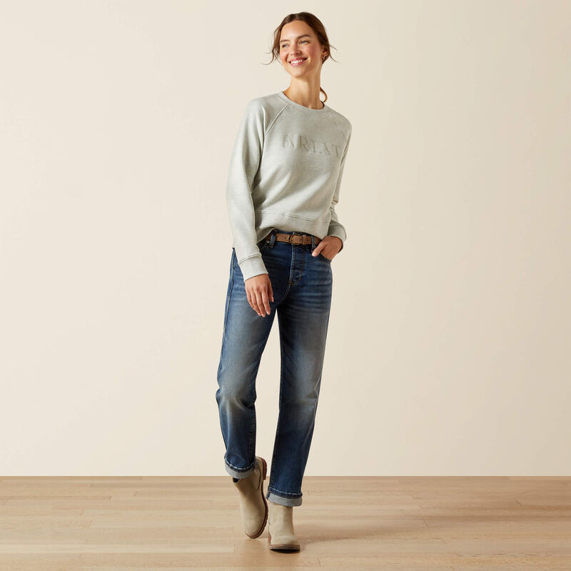 Ariat Martine Women's Sweatshirt in Heather Grey-2