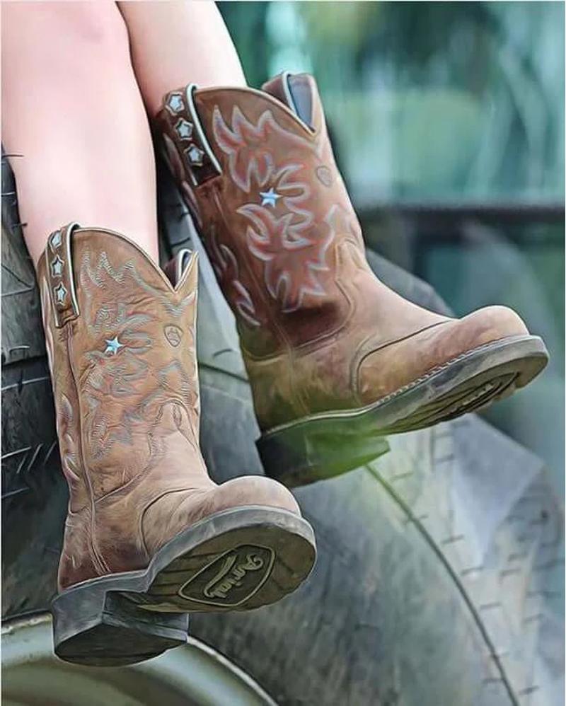 Ariat Probaby Western Boot in Driftwood Brown-2