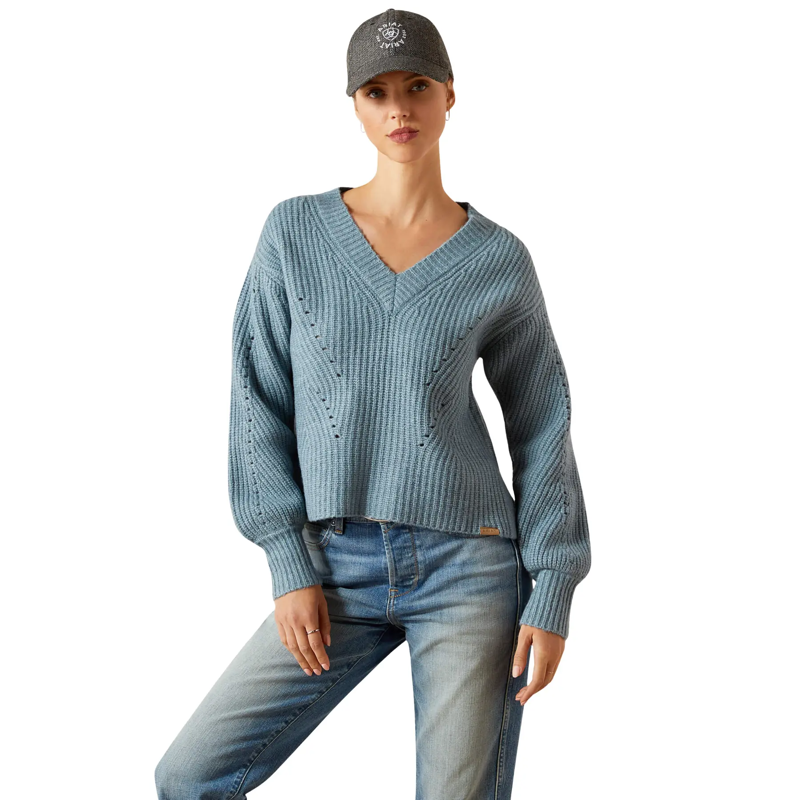 Ariat Women's Blaydon Sweater in Spring Lake Heather