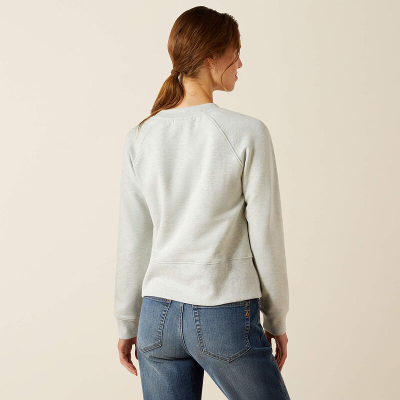 Ariat Martine Women's Sweatshirt in Heather Grey-1