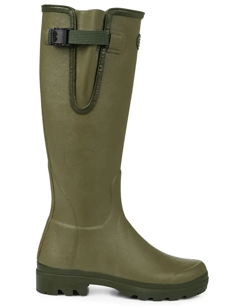 Le Chameau Vierzon Women's Jersey Lined Boot in Vert Vierzon-1