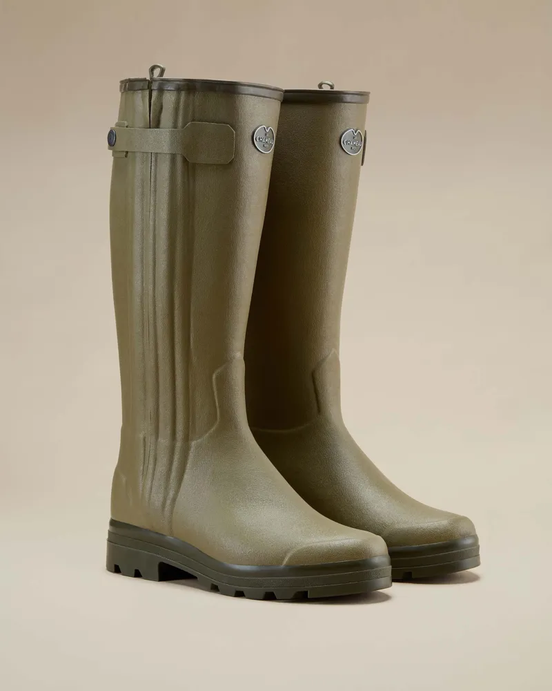 Le Chameau Men's Chasseur Leather Lined Wellington Boot-2