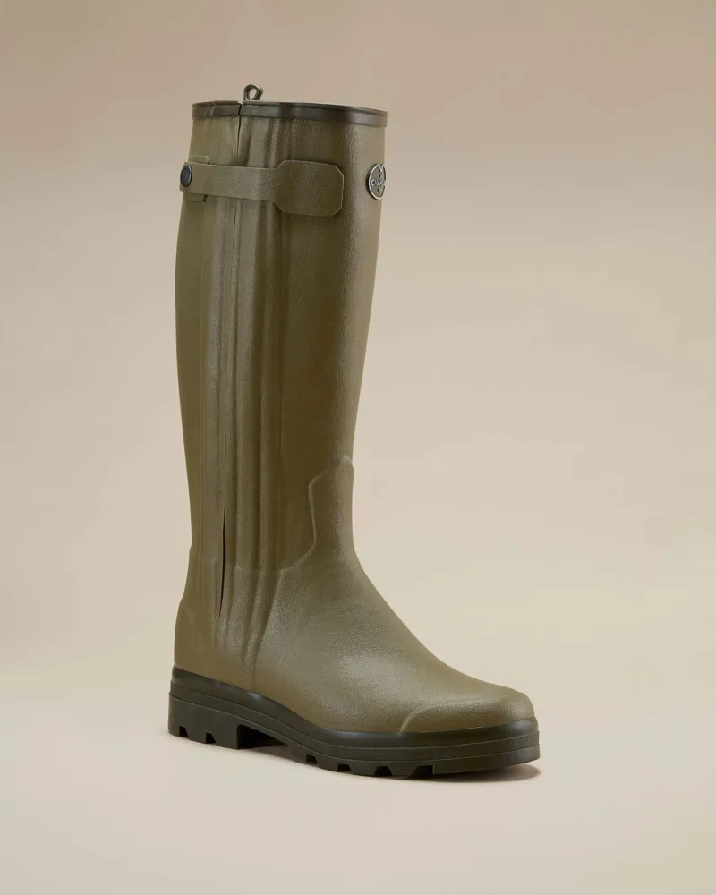 Le Chameau Men's Chasseur Leather Lined Wellington Boot-3