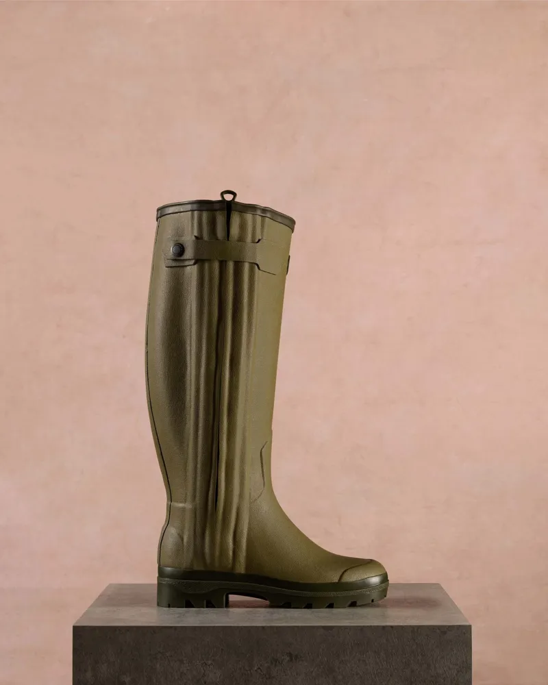 Le Chameau Women's Chasseur Leather Lined Wellington Boot-5