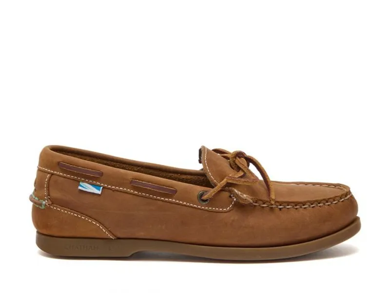 Chatham Footwear Olivia G2 Lady Nubuck Deck Shoes in Walnut